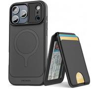 ENCASED for iPhone 17 Pro Max Wallet Case with Removable Magnetic Hinged Card Holder and Stand (Compatible with MagSafe) Black