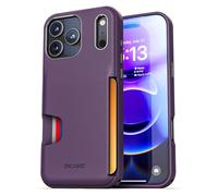 ENCASED for iPhone 17 Pro Wallet Case (Cache Series) - Protective Phone Case with Built-In Card Holder Slot (Purple)