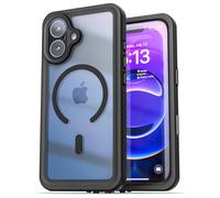 ENCASED for iPhone 17 Waterproof Case with Camera Control Capture Button [IP-68] Full Body Protection with Built-in Screen Protector (Compatible with MagSafe) Clear