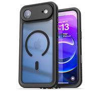 ENCASED for iPhone Air Waterproof Case with Camera Control Capture Button [IP-68] Full Body Protection with Built-in Screen Protector (Compatible with MagSafe) Clear