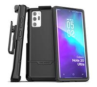 Encased Galaxy Note 20 Ultra Belt Clip Protective Holster Case (2020 Rebel Armor) Heavy Duty Rugged Full Body Cover with Holder for Samsung Note 20 Ultra (Black)