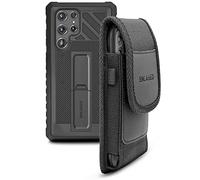 Encased Galaxy S22 Ultra Rugged Kickstand Case with Heavy-Duty Belt Pouch (Samsung S22-ULTRA)