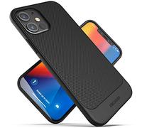 ENCASED iPhone 12 Case (Thin Armor) Slim Fit Flexible Grip Cover (Black)