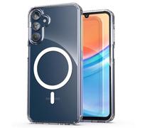 ENCASED MAG Case Designed for Samsung Galaxy A25 5G (2024) Compatible with MagSafe, Wireless Charging Magnetic Cover (Crystal Clear)