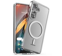 ENCASED MAG Case Designed for Samsung Galaxy S24 (2024) Compatible with MagSafe, Wireless Charging Magnetic Cover (Crystal Clear)