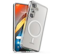 Encased MAG Case for Samsung Galaxy S24 Plus (2024) Compatible with MagSafe, Wireless Charging Magnetic Cover (Crystal Clear)