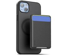 ENCASED MAG SlimShield Designed for iPhone 15 Plus Case with Card Holder, Magnetic Phone Case with Wallet (Compatible with MagSafe) Black