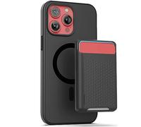 ENCASED MAG SlimShield Designed for iPhone 15 Pro Max Case with Card Holder, Magnetic Phone Case with Wallet (Compatible with MagSafe) Black