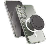 Encased Magnetic Case and Grip - Designed for Samsung Galaxy S23 - Protective Clear Case with Removeable Phone Holder Kickstand (2023 - S23 6.1 inch) Compatible with MagSafe