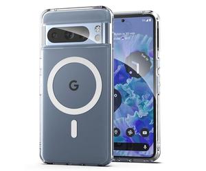 ENCASED Magnetic Case Designed for Google Pixel 8 Pro - Compatible with MagSafe Charging & Accessories (Clear)