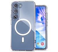 ENCASED Magnetic Case designed for Samsung Galaxy S23 PLUS - Compatible with MagSafe Charging and Accessories - Crystal Clear (S23 Plus+ 6.6 inch)