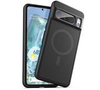 ENCASED Magnetic Case for Google Pixel 8 Pro Compatible with MagSafe Charging & Accessories Black