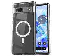 ENCASED Magnetic Google Pixel 7a Case - Compatible with MagSafe Charging & Accessories Case (Designed for 2023 Pixel-7A) Crystal Clear