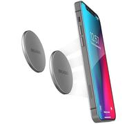 Encased Magnetic Mount-Anywhere iPhone Disks (2 Pack) Designed for MagSafe, Stick On Phone Holder - Great for Car, Home, Office, RV and More (Adhesive Backed / 0.15" Ultra Slim Design)