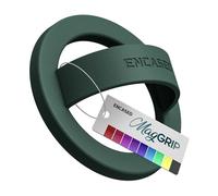 Encased Magnetic Phone Grip Holder Thin Silicone Finger Loop Ring Compatible with iPhone (Evergreen)