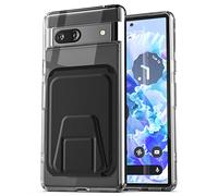 Encased Magnetic Wallet Clear Back Designed for Google Pixel 7a Case with Card Holder (Compatible with MagSafe Charging & Accessories)