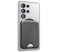 ENCASED Magnetic Wallet for Samsung Phones (Compatible with MagSafe) Premium PU leather Slim Card Holder Designed for Galaxy S26, S26 Plus, S26 Ultra (Black)