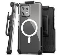 Encased Mobile Phone Holster Belt Case for Motorola Edge Plus 2023 with Clip - Compatible with MagSafe, Magnetic Charging and Accessories