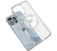 Encased Phone Grip for iPhone 16 Pro Case with Magnetic Finger Loop Holder (Compatible with MagSafe) Soft-Feel Silicone Ring (Clear)