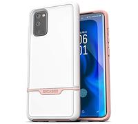 ENCASED Protective Galaxy S20 Case Pink (2020 Rebel Armor) Military Grade Heavy Duty Full Body Cover (Samsung S20) White/Pink