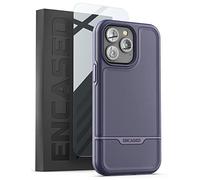 Encased Rebel Armor Designed for iPhone 14 Pro Max Case with Screen Protector, Ultra Shockproof Heavy Duty Phone Case (Retail Packaging) - Purple