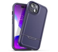 ENCASED Rebel Armor Designed for iPhone 15 Case Purple, Protective Heavy Duty Phone Cover (Royal Grape)