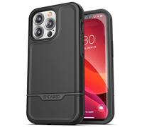 ENCASED Rebel Series Designed for iPhone 13 Pro Case Shockproof Heavy Duty Phone Case (Black)