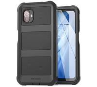 ENCASED Rugged Galaxy Xcover 6 Pro Case - Falcon Series Protective Dual-Layer Shockproof Cover [Heavy Duty] Protection for Samsung Xcover6 Pro 6.6" (Black)