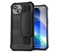 ENCASED Rugged Hand Strap Case - Designed for iPhone 15 Case - Protective Full Body Phone Protection (Black)
