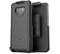 ENCASED Samsung Galaxy Note 9 Belt Case Holster Clip (Hybrid Dual Layer) Rugged Protective Cover (Heavy-Duty Shock Resistant TPU Bumper) Black