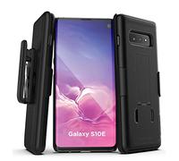 Encased Samsung S10e Belt Clip Case (2019 DuraClip) Slim Grip Cover w/Holder for Galaxy S10 E (Black)