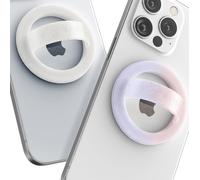Encased Set of 2 Magnetic Loop Phone Mounts (Compatible with MagSafe) in Silicone for iPhone (Set of 2, Shimmering and Gradient Unicorn)