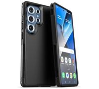 Encased Shockproof Case for Samsung Galaxy S25 Ultra (Compatible with MagSafe Qi2 Charging) Heavy Duty Rugged Protection (Challenger Series) Black