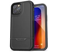 ENCASED Shockproof iPhone 12/12 Pro Case (2020 Rebel Armor) Heavy Duty Full Body Protective Cover - Black