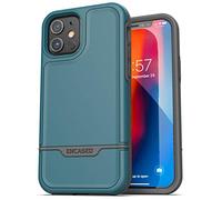 ENCASED Shockproof iPhone 12 Case (2020 Rebel Armor) Heavy Duty Full Body Protective Cover - Blue