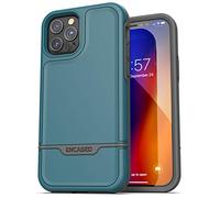 ENCASED Shockproof iPhone 12 Pro Max Case (2020 Rebel Armor) Heavy Duty Full Body Protective Cover - Blue