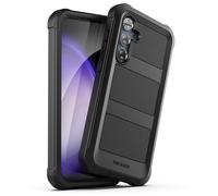 ENCASED Shockproof Phone Case for Galaxy A15 5G Case with Screen Protector (Tempered Glass), Full-Body Ultra Protective Cover (Samsung A15 5G / 4G LTE) Black