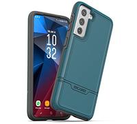 ENCASED Shockproof Samsung S21 Case (Rebel Series) Protective Phone Case for Galaxy S21 - Blue