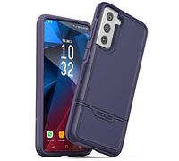 Encased Shockproof Samsung S21 Case (Rebel Series) Protective Phone Case for Galaxy S21 - Purple