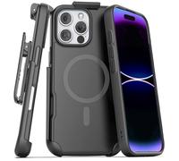 Encased SlimShield for iPhone 16 Pro Belt Clip Case with Phone Holster (Compatible with MagSafe) Matte Black