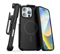 Encased SlimShield for iPhone 16 Pro Max Belt Clip Case with Phone Holster (Compatible with MagSafe) Matte Black
