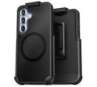 Encased SlimShield for Samsung Galaxy S25 Case with Belt Clip (Compatible with MagSafe Qi2) Slim Magnetic Holster Case (Black)