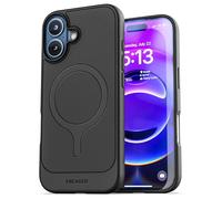 ENCASED Thin Armor for iPhone 17 Magnetic Case (Compatible with MagSafe) Slim Flexible Rubber Grip Cover (Black)