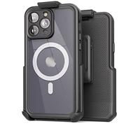 Encased Titan-X Designed for iPhone 14 Pro Max Waterproof Case Compatible with MagSafe and Belt Clip Holster (MIL-Spec Extreme Protection)
