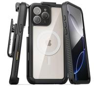 Encased Titan-X Holster for iPhone 16 Pro Max, Waterproof Case with Belt Clip - Shockproof, Full Body Cover with Built-in Screen Protector and Port Cover (MagSafe Compatible)