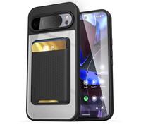 ENCASED Wallet Case for Google Pixel 10 Pro XL (6.8") with Magnetic Detachable Card Holder (Compatible with MagSafe) - Clear Black