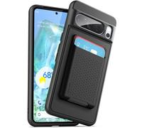 ENCASED Wallet Case for Google Pixel 8 Pro with Magnetic Card Holder (Compatible with MagSafe) Black