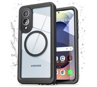 Encased Waterproof Case Designed for Samsung Galaxy S25 Edge (IP68) Full Body Protective Phone Case with Screen Protector Built-in (Clear/Black)