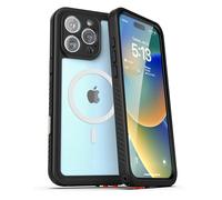 ENCASED Waterproof Case for iPhone 16 Pro with Camera Control Capture Button, Full Body Protection with Built-in Screen Protector (Compatible with MagSafe) Clear
