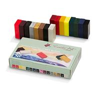 Encaustic Art the Original: FANTASIA SELECTION Set of 16 Wax Block Colors of Beeswax For Encaustic - Ideal Supplies For Kids, Beginner Artists and Professionals-Handcrafted in Germany